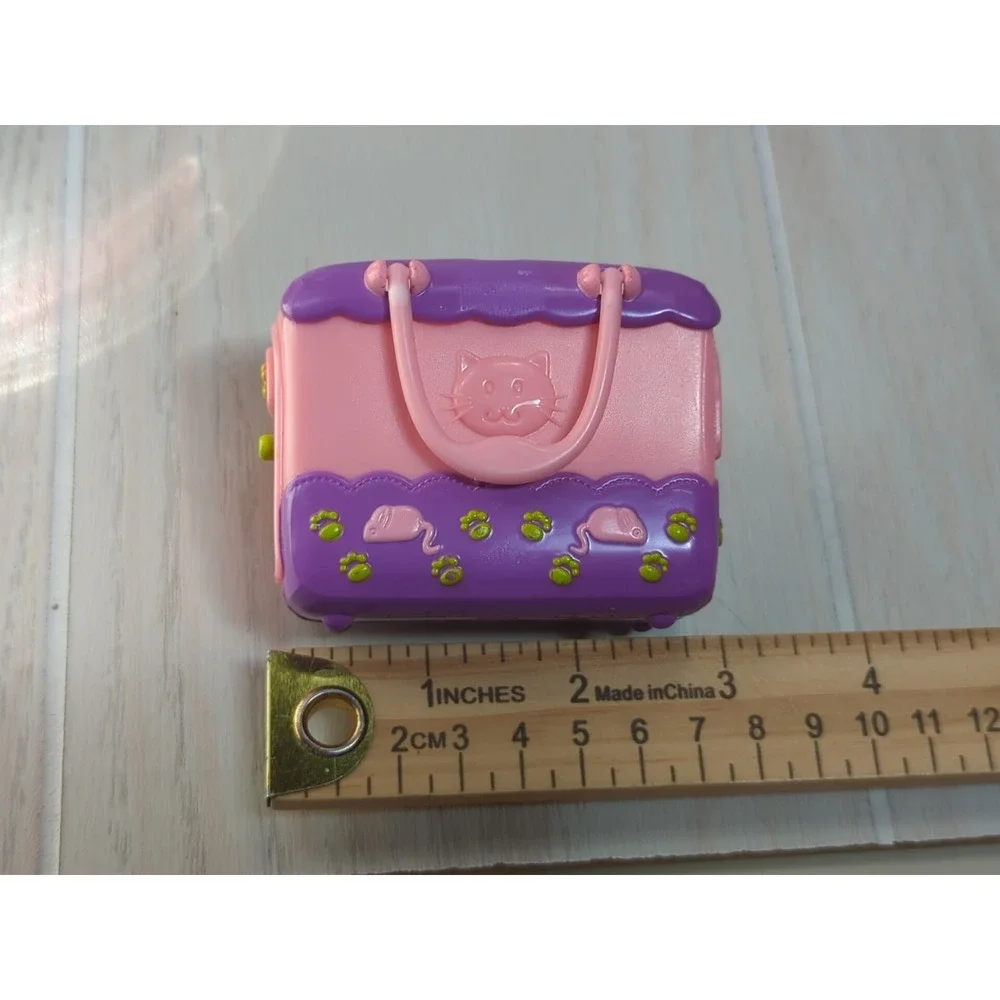 Barbie I Heart Pets Kitty Chic Cat Siamese white brown + pink purple carrier